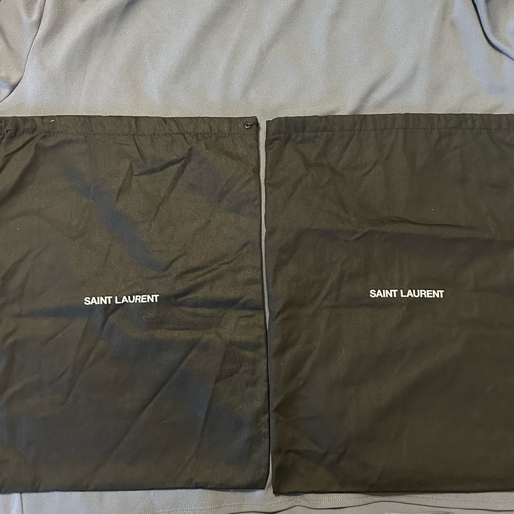 Saint Laurent Black and White Dust Bag